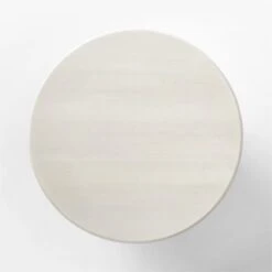 Geary Round White Wood Dining Table -Nesto Store GearyBlchdRoundTableTOPSSS23