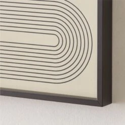 'Gia I' Screen Printed Wall Art In Black Frame 18"x24" -Nesto Store Gia118x24inBkGllyFmUmdAV2SHS22