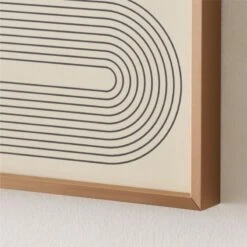 'Gia I' Screen Printed Wall Art In Brass Frame 18"x24" -Nesto Store Gia118x24inBsGllyFmUmdAV2SHS22