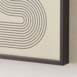 'Gia Ll' Screen Printed Wall Art In Black Frame 18"x24" 8 'Gia Ll' Screen Printed Wall Art In Black Frame 18"x24" -Nesto Store Gia218x24inBkGllyFmUmdAV2SHS22