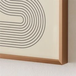 'Gia Ll' Screen Printed Wall Art In Brass Frame 18"x24" -Nesto Store Gia218x24inBsGllyFmUmdAV2SHS22