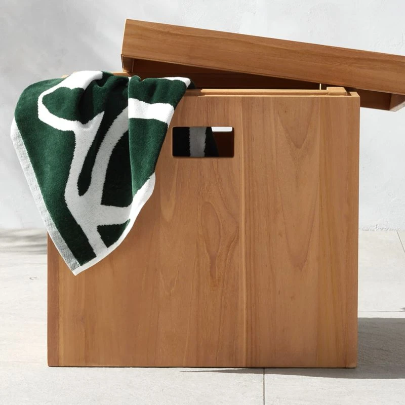 Giacomo Teak Storage Bin 4 Giacomo Teak Storage Bin - Image 2