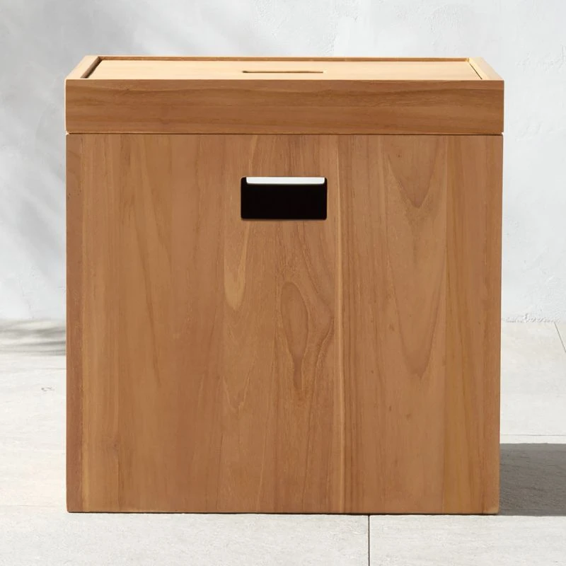 Giacomo Teak Storage Bin 3 Giacomo Teak Storage Bin