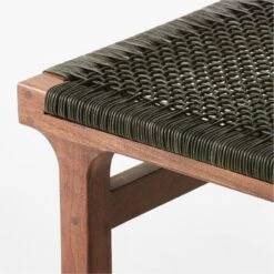 Small Green Leather Bench 9 Small Green Leather Bench -Nesto Store GreenLthrWrppdBenchSmAVSSF22