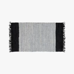 Grey Leather Dressage Area Rug 3'x5'