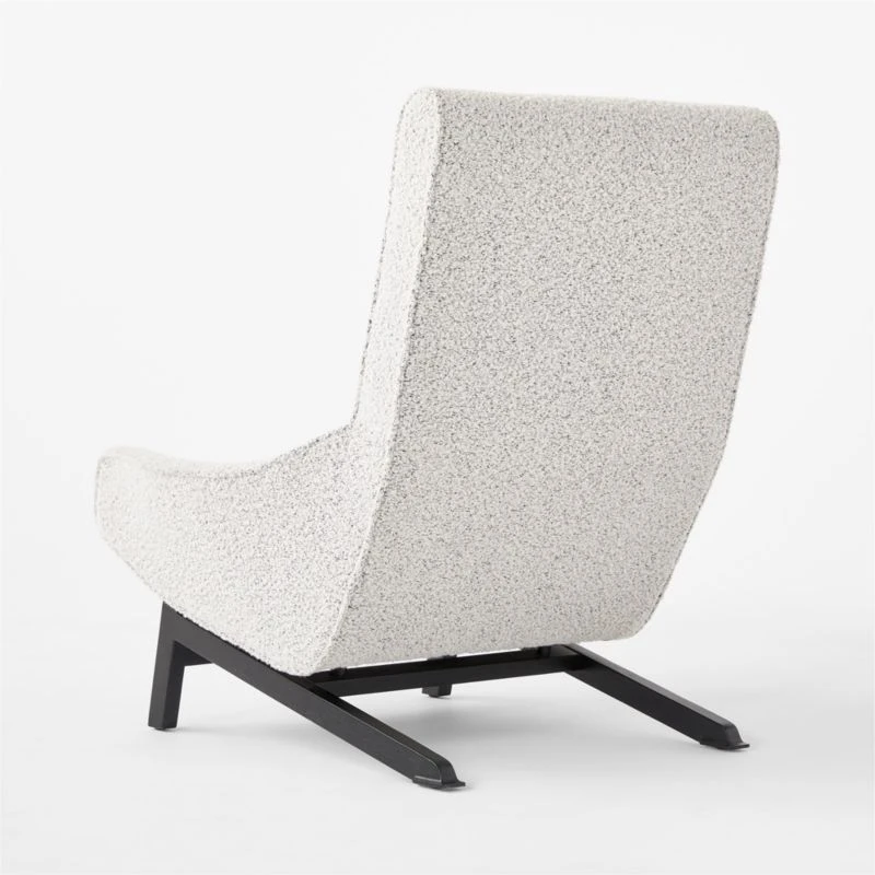 Grosseto Peppered Grey Boucle Lounge Chair 9 Grosseto Peppered Grey Boucle Lounge Chair - Image 7