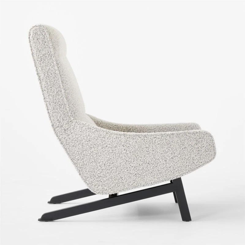 Grosseto Peppered Grey Boucle Lounge Chair 8 Grosseto Peppered Grey Boucle Lounge Chair - Image 6