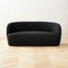 Gwyneth Black Boucle Loveseat -Nesto Store GwyenthBlkBclLoveseatSHS22