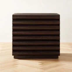 Nesto Store 9 Hark Hi-Gloss Oak Wood 2-Drawer File Cabinet