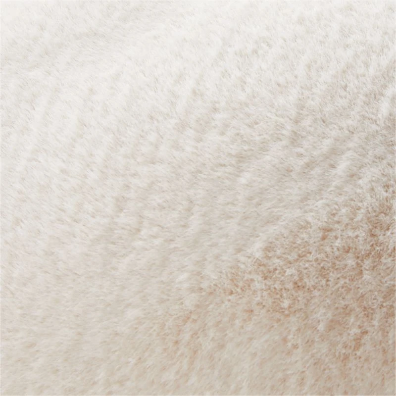 Harlee Round Ivory White Throw Pillow 16" 4 Harlee Round Ivory White Throw Pillow 16" - Image 2