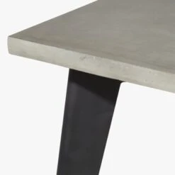 Harper Black Dining Table With Concrete Top -Nesto Store HarperBlkNCncrtDiningTblAVF19