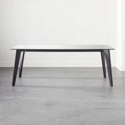 Harper Black Dining Table With Glass Top