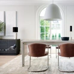 Raw Marble Table Lamp -Nesto Store HatchHiGlossWhiteOC20 1x1