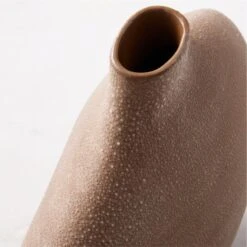 Haute Tan Ceramic Vase Short -Nesto Store HauteTanShortVaseAVSHS23