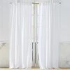 Heavyweight White Linen Curtain Panel 2 Heavyweight White Linen Curtain Panel -Nesto Store HeavyweightWhtLnCrtPnl96inSHF19