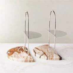 Helene Marble Tiered Serving Stand -Nesto Store Helene2TierMarbleServerAVSHF22
