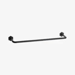 Hex Matte Black Towel Bar 18" -Nesto Store HexTowelBar18inBlackS19