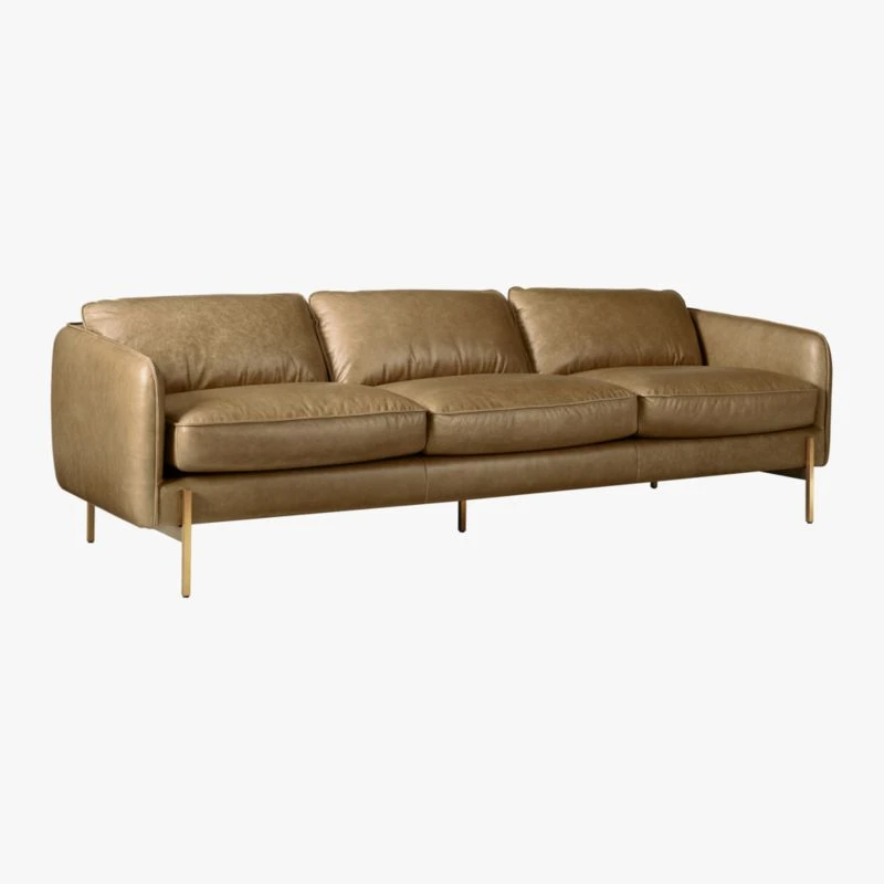 Hoxton Saddle Brown Leather Sofa 5 Hoxton Saddle Brown Leather Sofa - Image 3
