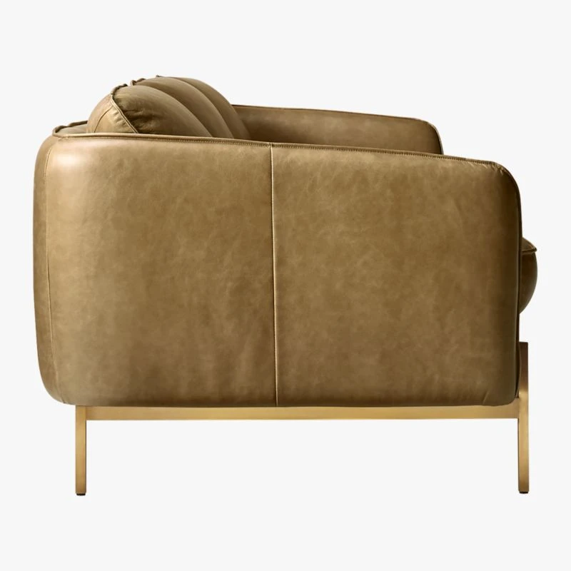 Hoxton Saddle Brown Leather Sofa 6 Hoxton Saddle Brown Leather Sofa - Image 4