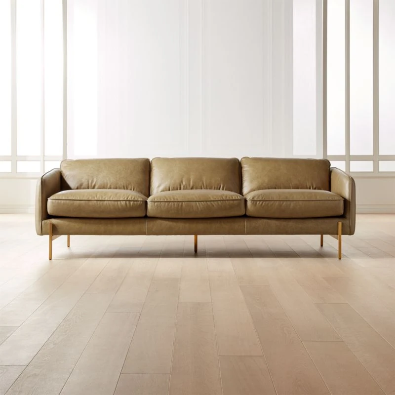 Hoxton Saddle Brown Leather Sofa 3 Hoxton Saddle Brown Leather Sofa