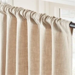 Heavyweight Natural Linen Window Curtain Panel 48''x84'' -Nesto Store HvywtNatLnn96CurtainPnlAVSHS23