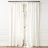 Heavyweight White Linen Window Curtain Panel 48''x84'' -Nesto Store HvywtWhtLnn96CurtainPnlSHS23
