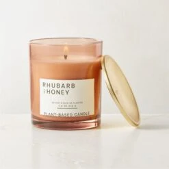 Illume Rhubarb + Honey Scented Candle 7.4 OZ -Nesto Store IllumeRhbNHny7p4ozSctdCndAVSHF23