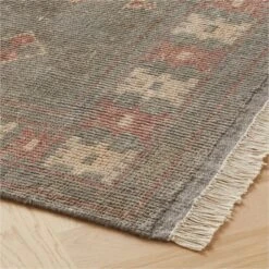 Inaz Hand-Knotted Natural Wool Area Rug 5'x8' -Nesto Store InazHdkdNZWlNatRug8x10ROS23