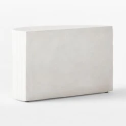 Incovo Short White Half-Moon Side Table 20 Incovo Short White Half-Moon Side Table -Nesto Store IncovoLowSideTable3QBSSF22