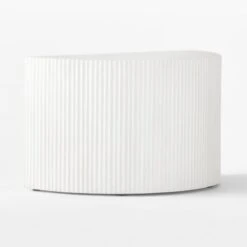 Incovo Short White Half-Moon Side Table 18 Incovo Short White Half-Moon Side Table -Nesto Store IncovoLowSideTable3QSSF22