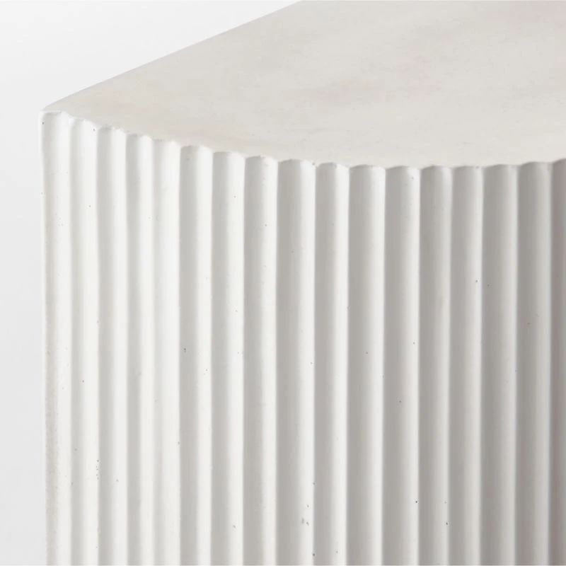 Incovo Short White Half-Moon Side Table 10 Incovo Short White Half-Moon Side Table - Image 8