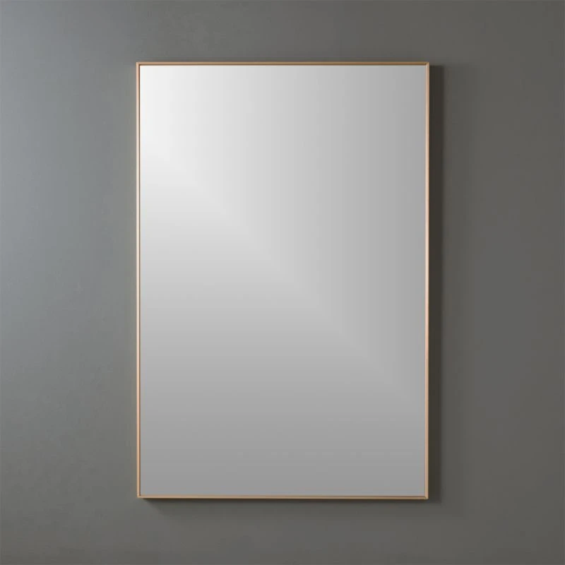 Infinity Brass Rectangular Wall Mirror 24"x36" 2 Infinity Brass Rectangular Wall Mirror 24"x36"