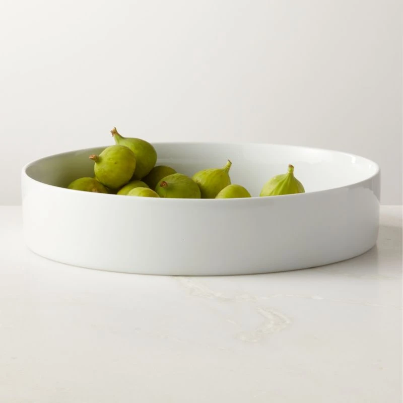 Inge White Round Serving Bowl 4 Inge White Round Serving Bowl - Image 2