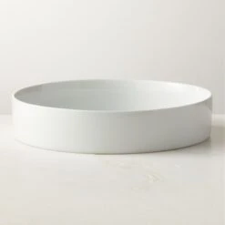 Inge White Round Serving Bowl