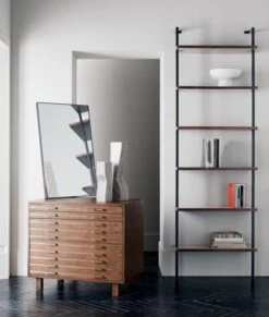 Infinity Black Rectangular Wall Mirror 24"x36" -Nesto Store InlineBrassFilingCabinetJN20 2