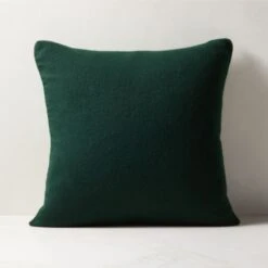 Ivy Green Cashmere Throw Pillow With Feather-Down Insert 20"