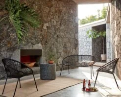 Terrazzo Black Outdoor Side Table -Nesto Store IxtapaBlackOutdoorMR20