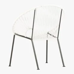Ixtapa White Outdoor Lounge Chair 17 Ixtapa White Outdoor Lounge Chair -Nesto Store IxtapaLoungeChairWhite3QBS17