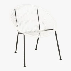 Ixtapa White Outdoor Lounge Chair 15 Ixtapa White Outdoor Lounge Chair -Nesto Store IxtapaLoungeChairWhite3QS17