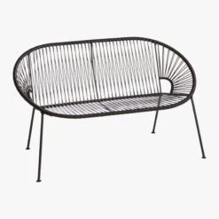 Ixtapa Black Outdoor Loveseat 12 Ixtapa Black Outdoor Loveseat -Nesto Store IxtapaLoveseatBlack3QS20