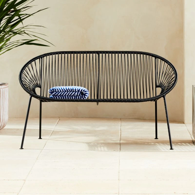 Ixtapa Black Outdoor Loveseat 3 Ixtapa Black Outdoor Loveseat