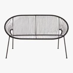 Ixtapa Black Outdoor Loveseat 11 Ixtapa Black Outdoor Loveseat -Nesto Store IxtapaLoveseatBlackSOS20