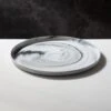 Swirl Black And White Serving Platter -Nesto Store JFSwirl14inServingPlatterSHF20