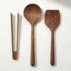 Walnut Cooking Utensils Set Of 3 -Nesto Store JFUtensilSetSHF20 1