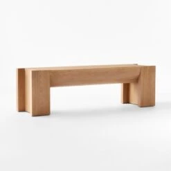 St. George Oak Wood Bench Large 11 St. George Oak Wood Bench Large -Nesto Store JeromeByronBenchLrg3QSSF23
