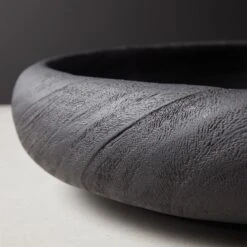 Jet Solid Wood Bowl -Nesto Store JetCerusedBowlAVSHF20