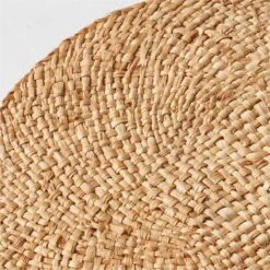 June Round Woven Placemat -Nesto Store JuneRoundNatPlacementAVSHS22