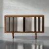 Kibo Steel And Oak Wood Media Console 42.5'' -Nesto Store KDKiboCredenzaSHF21