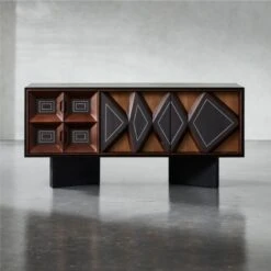 Paseo Carved Wood Media Console