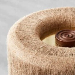 Ramble Tall Dark Brown Ceramic Table Lamp With Jute Shade -Nesto Store KDRambleTableLampLrgAVSHF21